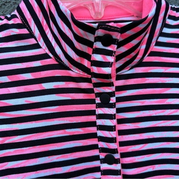 Tail Racerback Golf Top in Striped Plume | Size XS | NWT | UPF 50 - Picture 2 of 7